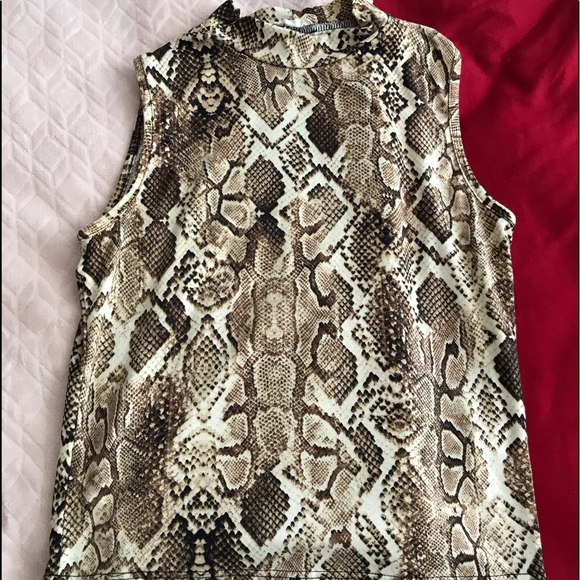 Snakeskin-print python top - Picture 2 of 2